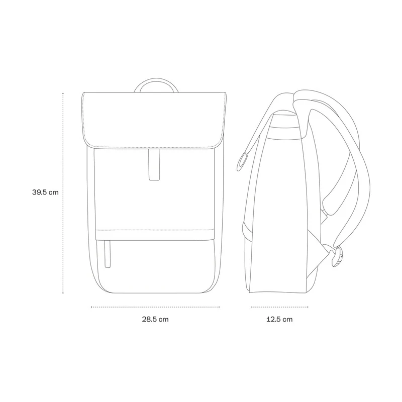 Kapten & Son Rugzak Fyn Sleek Full PU 15 Inch