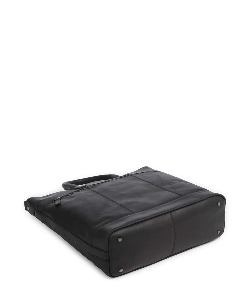 The Chesterfield Brand Wax Pull Up Cow Westbrook Bolso de mano black