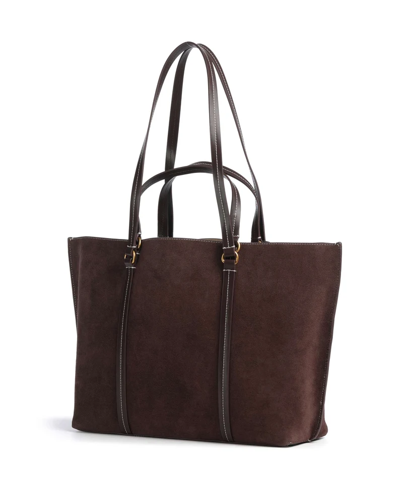 Pinko Carrie Big Bolsa shopping borgogna/antique gold