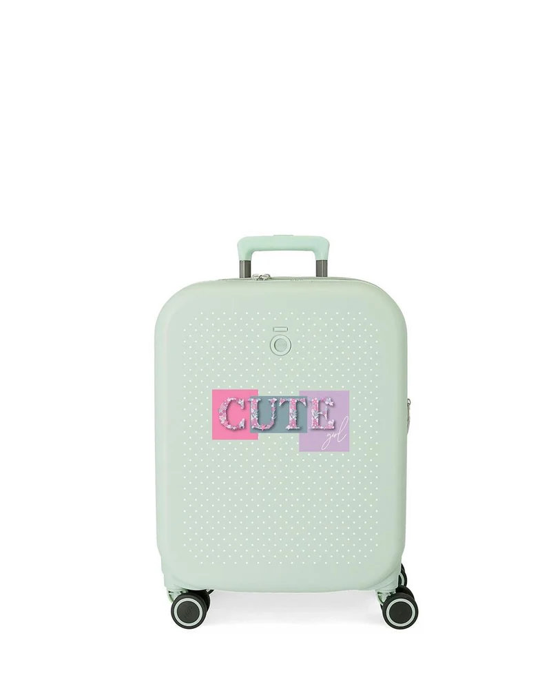 9538624 TROLLEY ABS 55CM. C/EXP. 4R. ENSO CUTE GIRL VERDE ME
