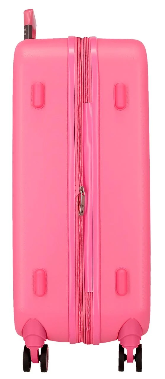 9989521 SET/2 TROLLEY ABS 55-70CM.4R. INTOTHE WILD FUCSIA