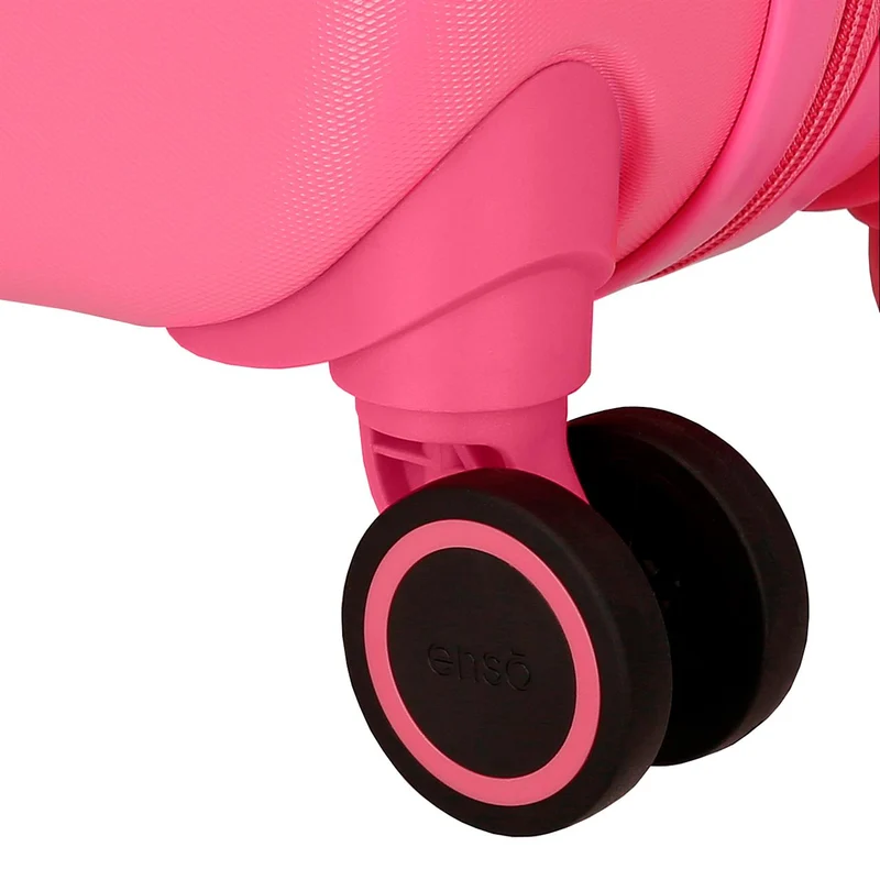 9989521 SET/2 TROLLEY ABS 55-70CM.4R. INTOTHE WILD FUCSIA
