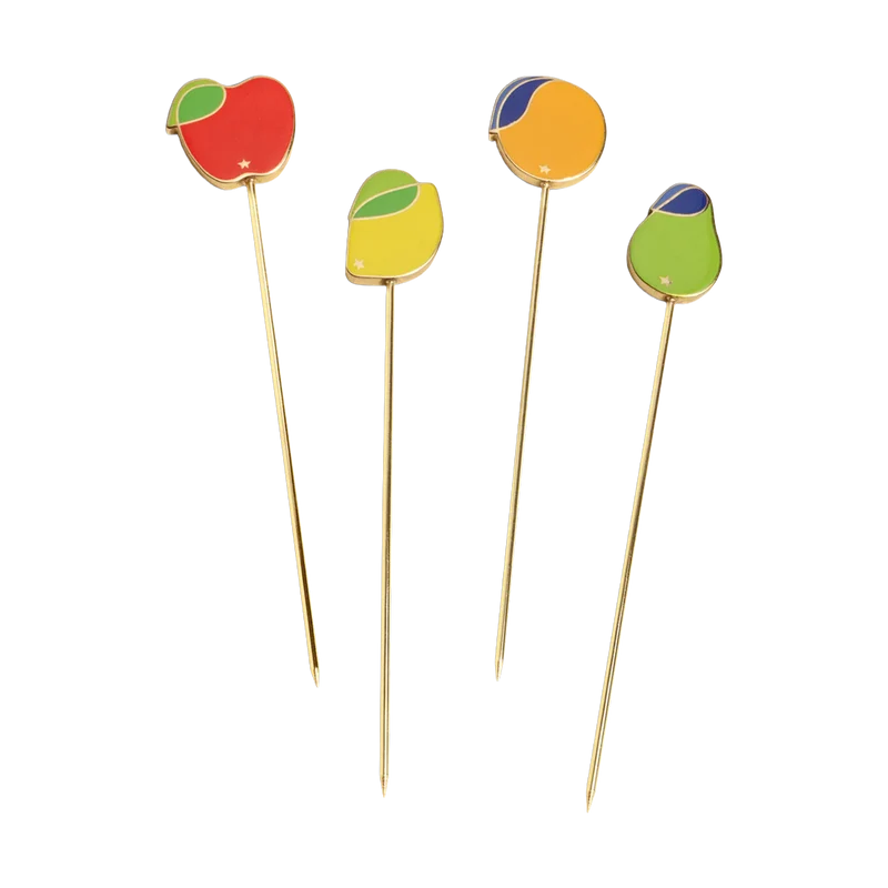 Juego De 4 Cocktail Sticks Tutti Frutti