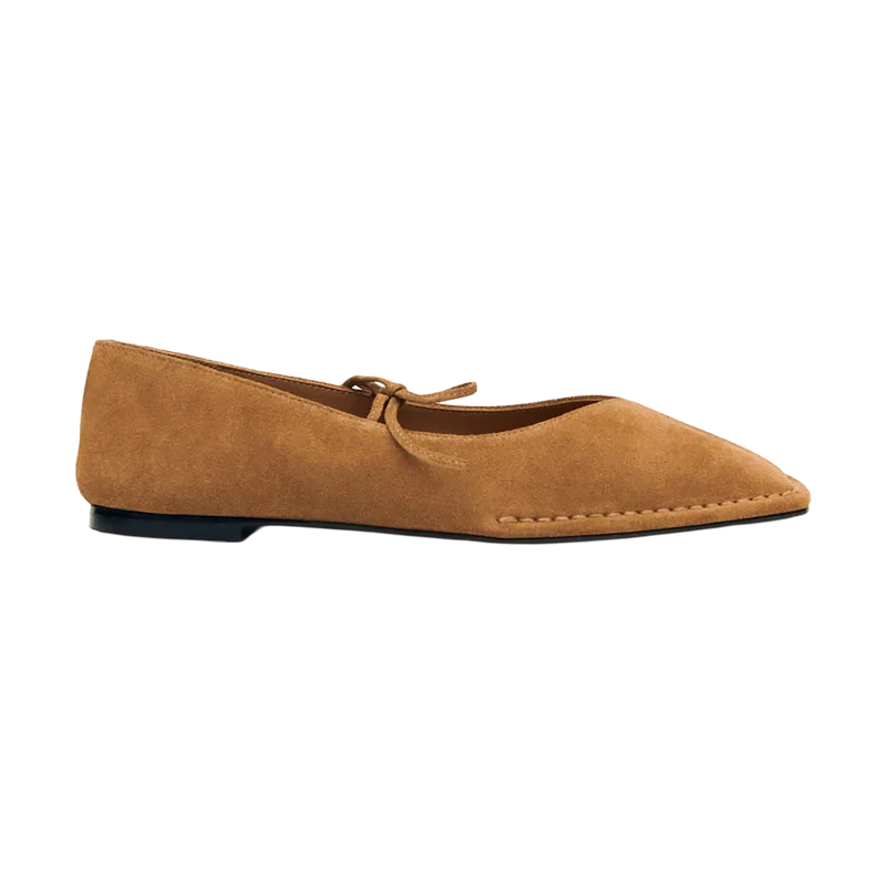 Bailarinas Sway Suede Cuero