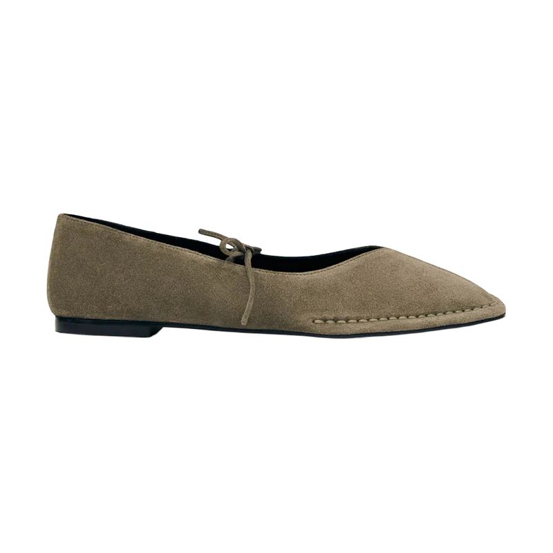 Bailarinas Sway Suede Cuero