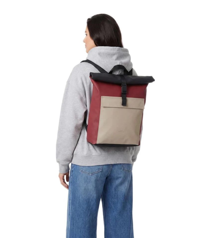 Ucon Acrobatics Lotus Infinity Jannik Mini Mochila roll-top burgundy/sand