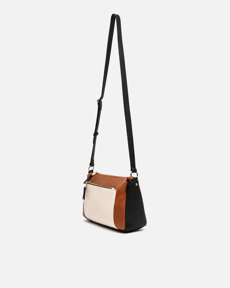 Minervi bolso bandolera pequeño tricolor