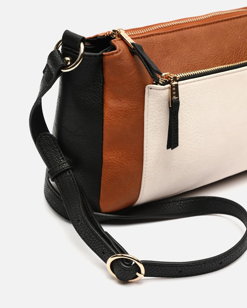 Minervi bolso bandolera pequeño tricolor