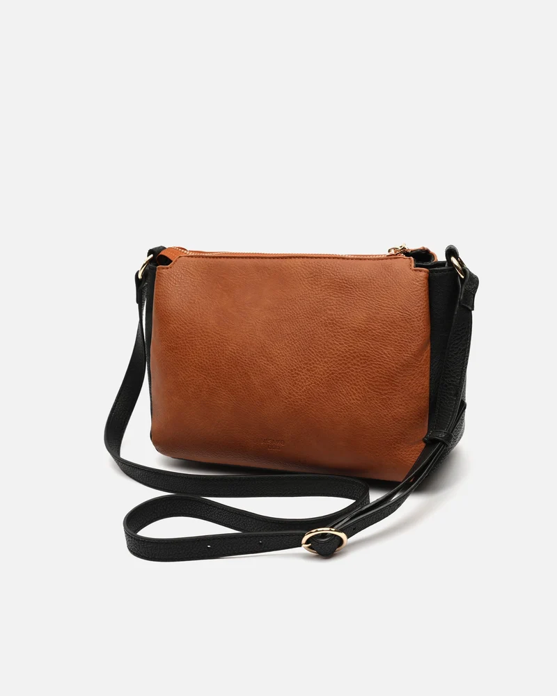 Minervi bolso bandolera pequeño tricolor