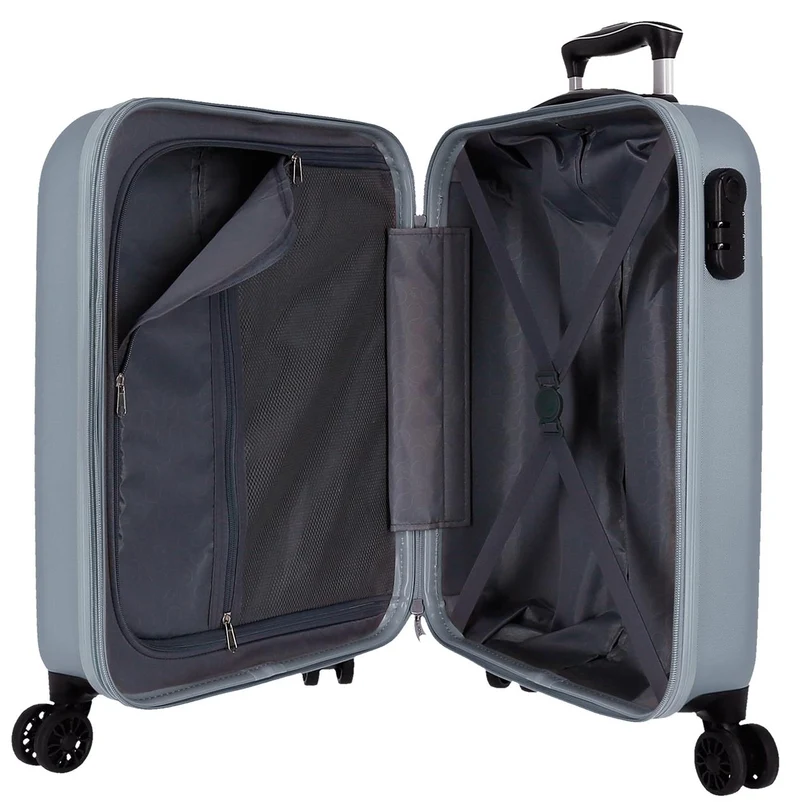 5068623 TROLLEY ABS 55CM. C/EXP. 4R. RR CAMBOYA AZUL CLARO