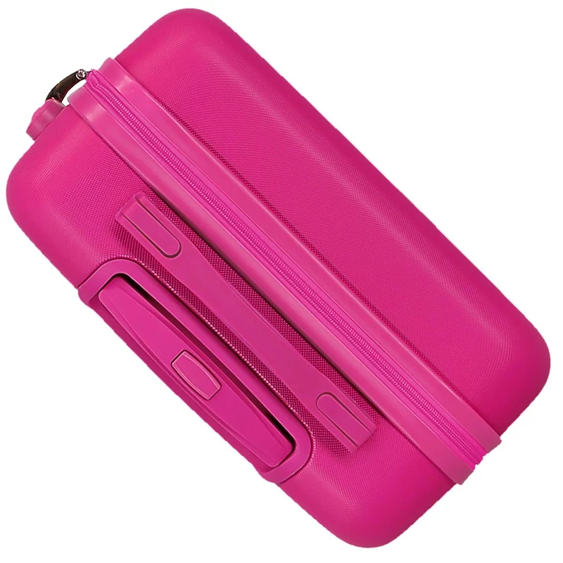 3231142 TROLLEY ABS 55CM. 4R. MOVOM BLOCK FUCSIA