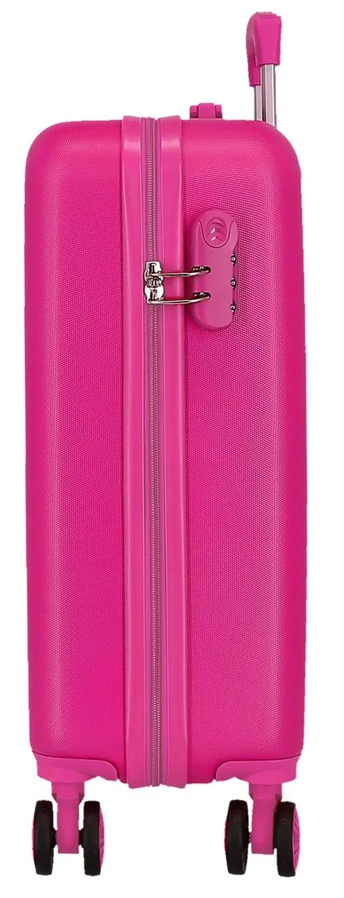 3231142 TROLLEY ABS 55CM. 4R. MOVOM BLOCK FUCSIA