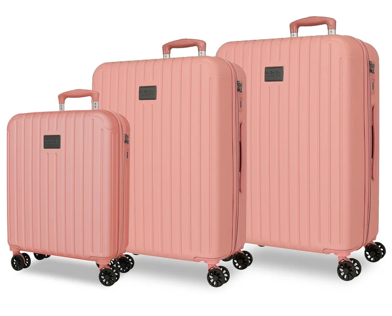 5558424 SET/3 TROLLEY ABS 55-68-78CM. C/EXP. 4R. TIMBER NUDE