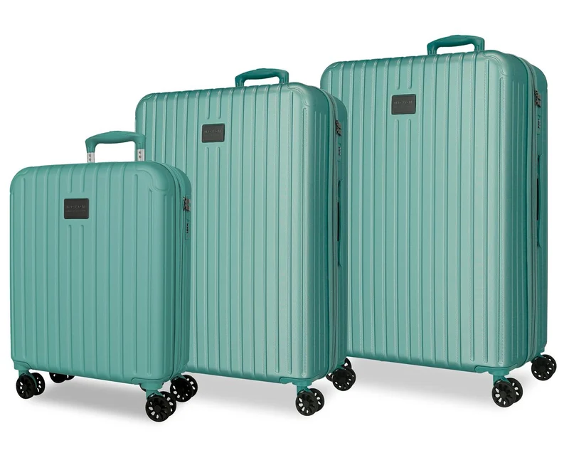 5558423 SET/3 TROLLEY ABS 55-68-78CM. C/EXP. 4R. TIMBER TURQ