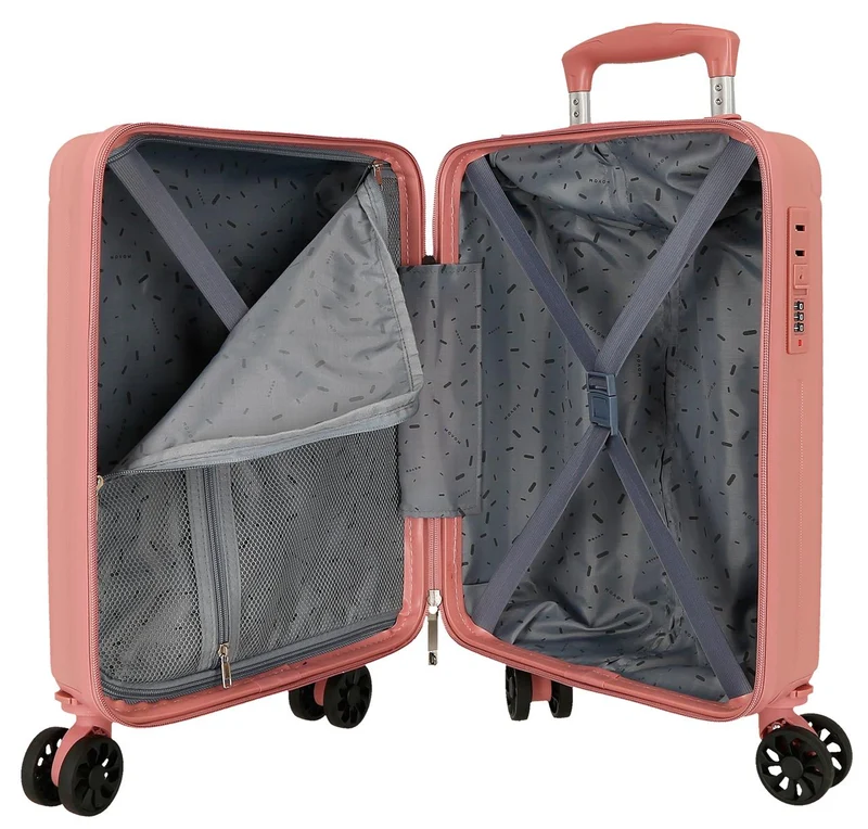 5556324 TROLLEY ABS 40CM. 4R. EXTRAIBLES. MOVOM TIMBER NUDE