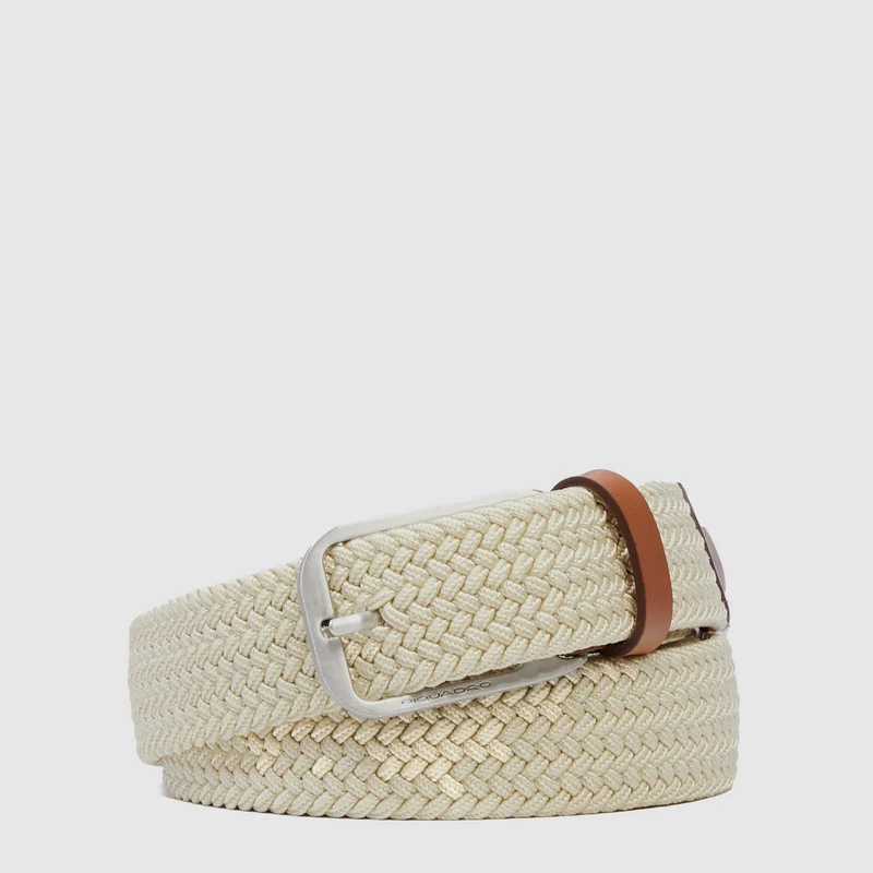 Cintura da uomo intrecciata elastica