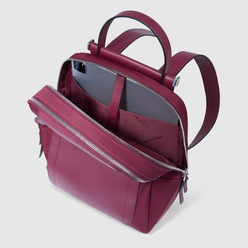 Zaino donna porta iPad® in tessuto riciclato