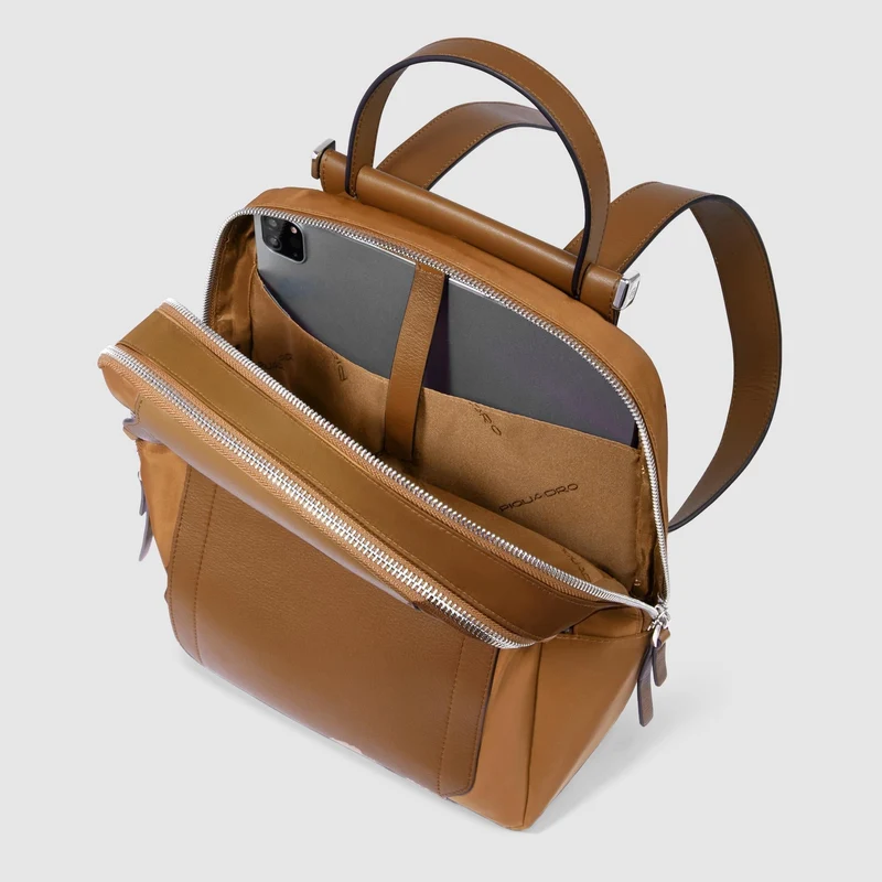 Zaino donna porta iPad® in tessuto riciclato