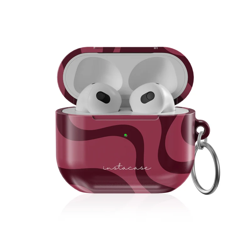 Burgundy Flow - Capa AirPods