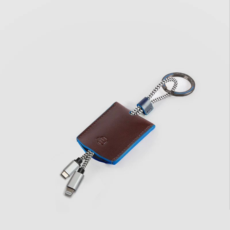 Portachiavi con cavi USB e lightning
