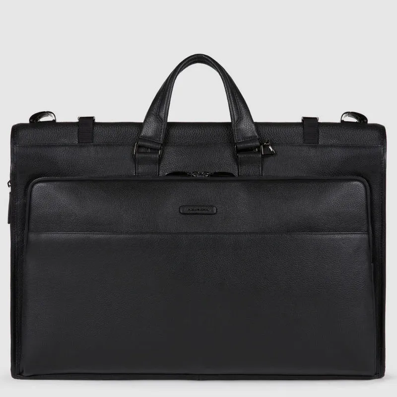 Borsa porta abiti in pelle