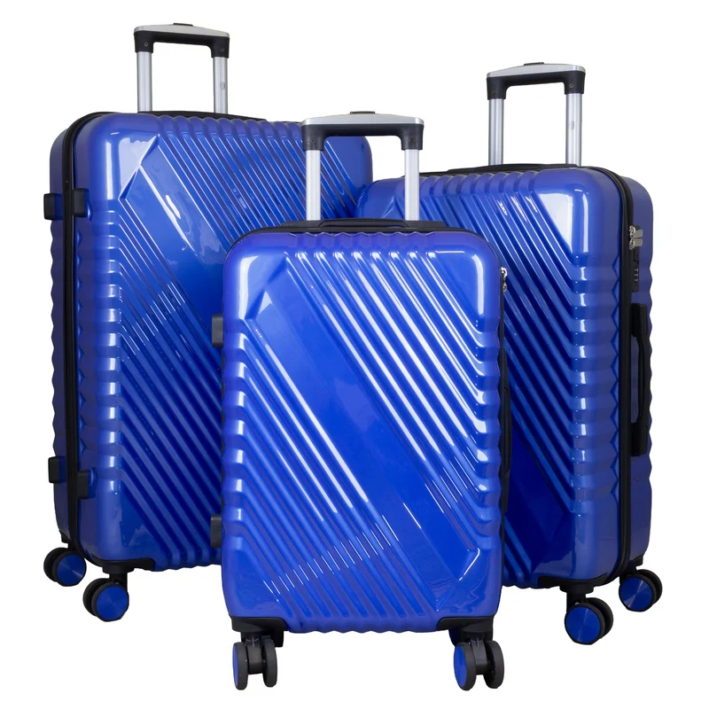 Poly-ABS Kofferset 3tlg 'Genua' blau