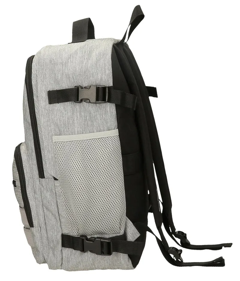 63328H1 MOCHILA ADAP. 44CM. PJL ARIS EVERGREEN GRIS