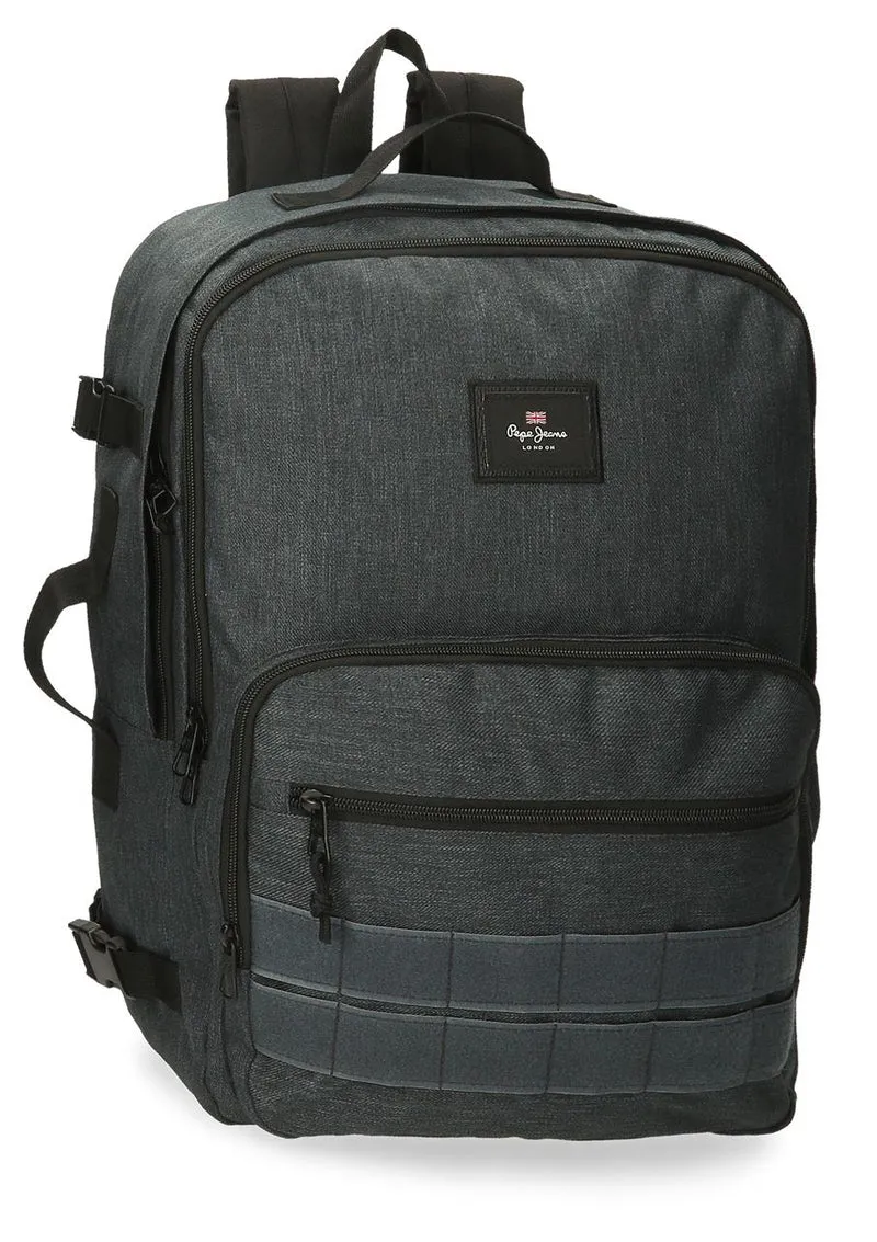 63328C8 MOCHILA ADAP. 44CM. PJL ARIS EVERGREEN DENIM OSCURO