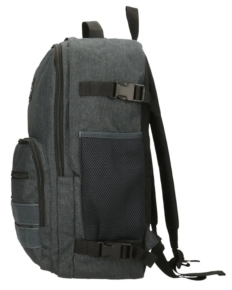 63328C8 MOCHILA ADAP. 44CM. PJL ARIS EVERGREEN DENIM OSCURO