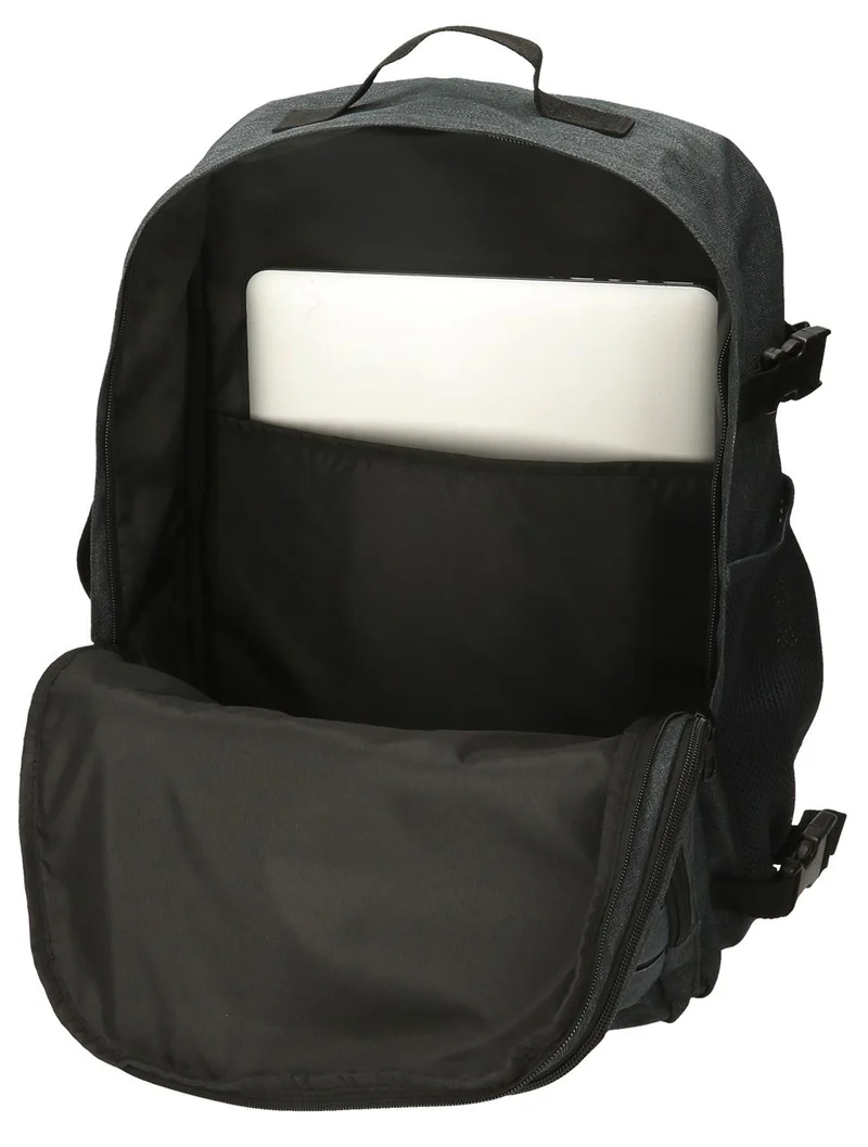 63328C8 MOCHILA ADAP. 44CM. PJL ARIS EVERGREEN DENIM OSCURO
