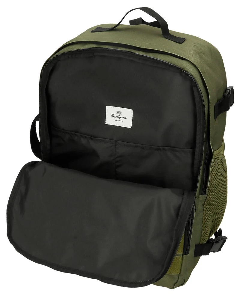63328C3 MOCHILA ADAP. 44CM. PJL ARIS EVERGREEN CAQUI