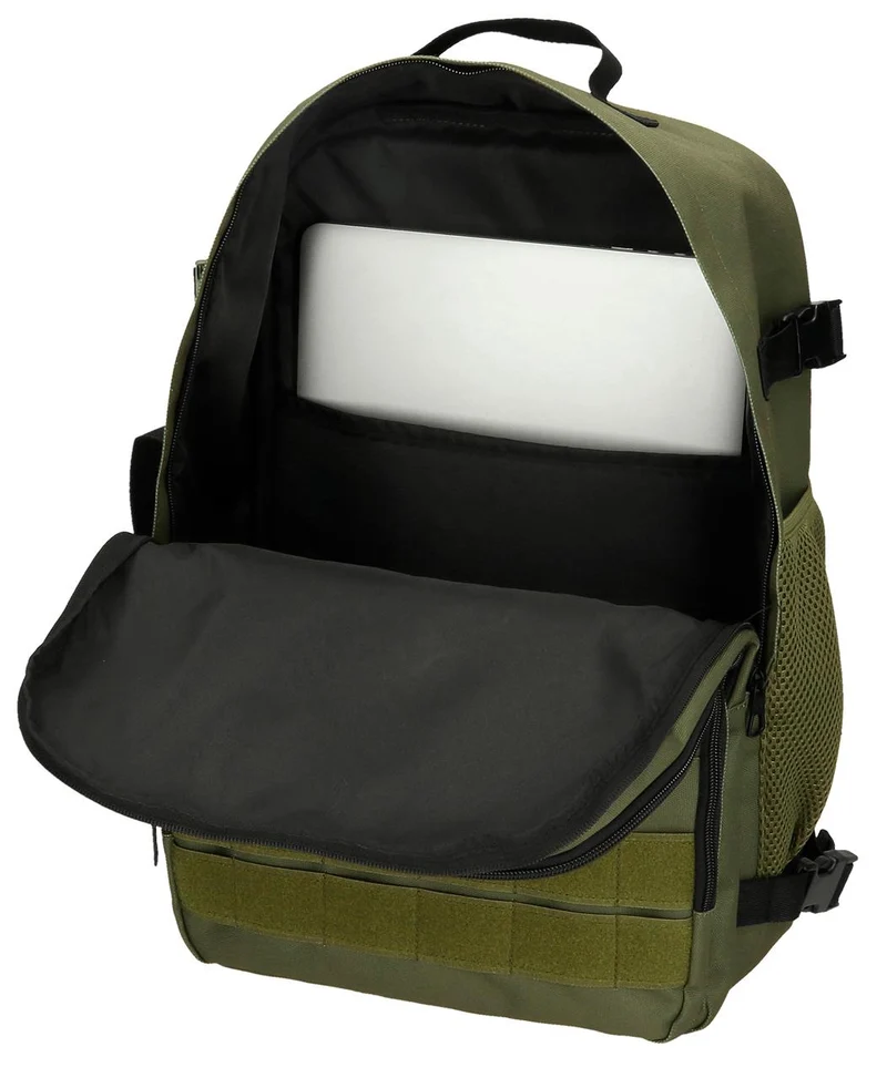 63328C3 MOCHILA ADAP. 44CM. PJL ARIS EVERGREEN CAQUI
