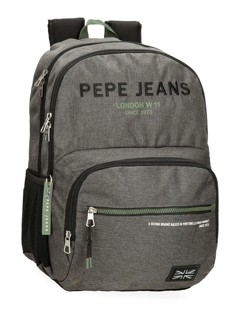 69125D2 MOCHILA ADAP. 45CM 2C. PJL EDMON GRIS