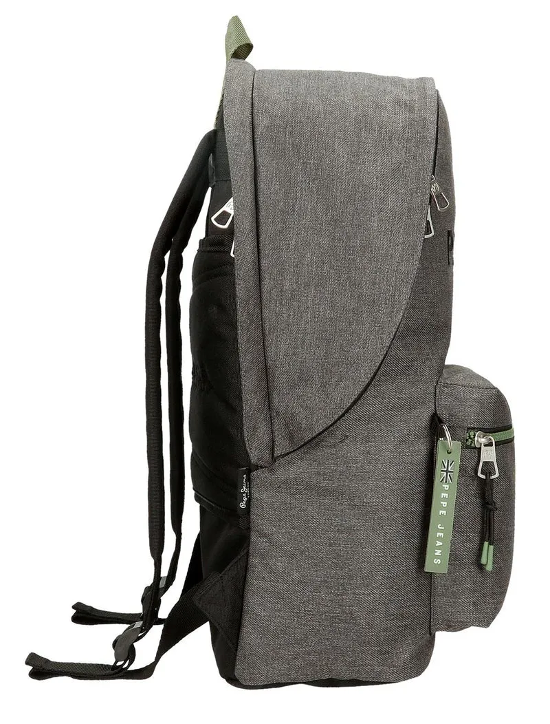 69124D2 MOCHILA ADAP. PORTAORD. 44CM 2C. PJL EDMON GRIS
