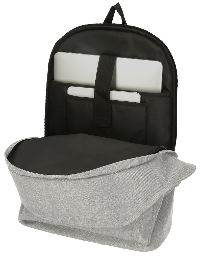 63324H1 MOCHILA PORTAORD. 44CM 2C. PJL ARIS EVERGREEN GRIS