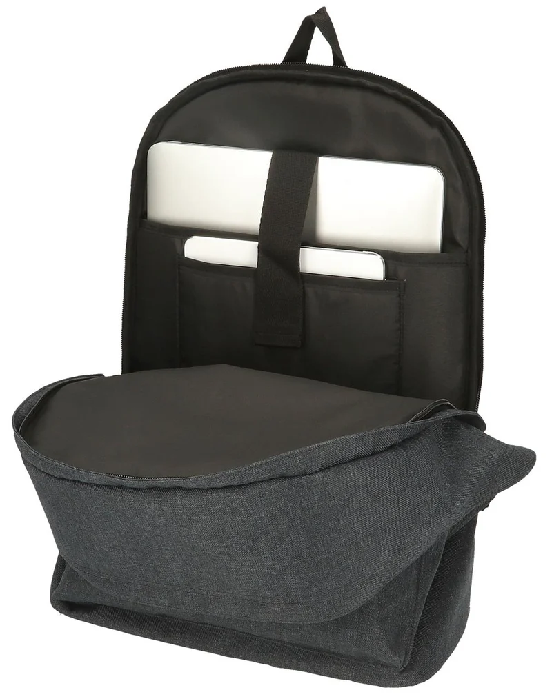 63324C8 MOCHILA PORTAORD. 44CM 2C. PJL ARIS EVERGREEN DENIM
