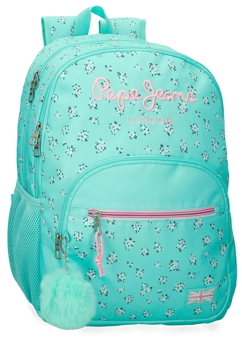 6042542 MOCHILA 44CM 2C. PJL NORA TURQUESA