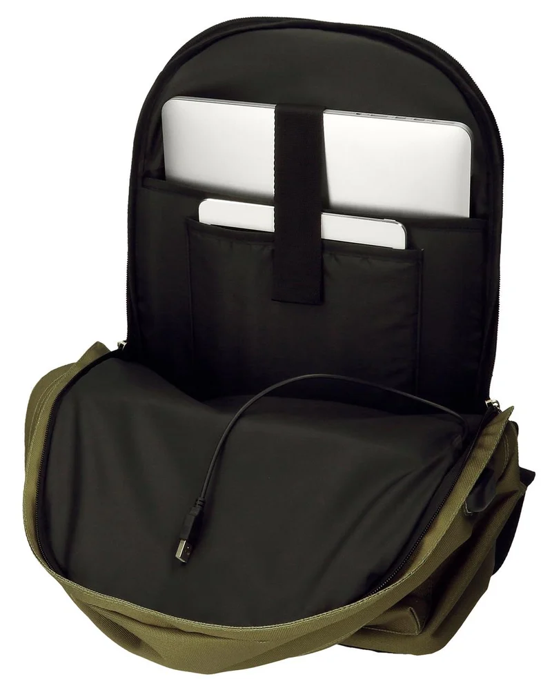 63324C3 MOCHILA PORTAORD. 44CM 2C. PJL ARIS EVERGREEN VERDE
