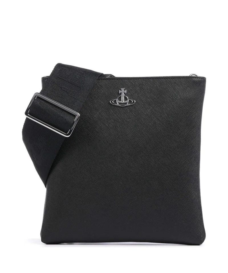 Vivienne Westwood Squire Square Saffiano Bandolera black