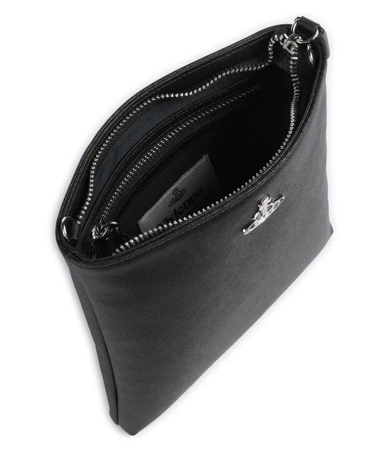 Vivienne Westwood Squire Square Saffiano Bandolera black