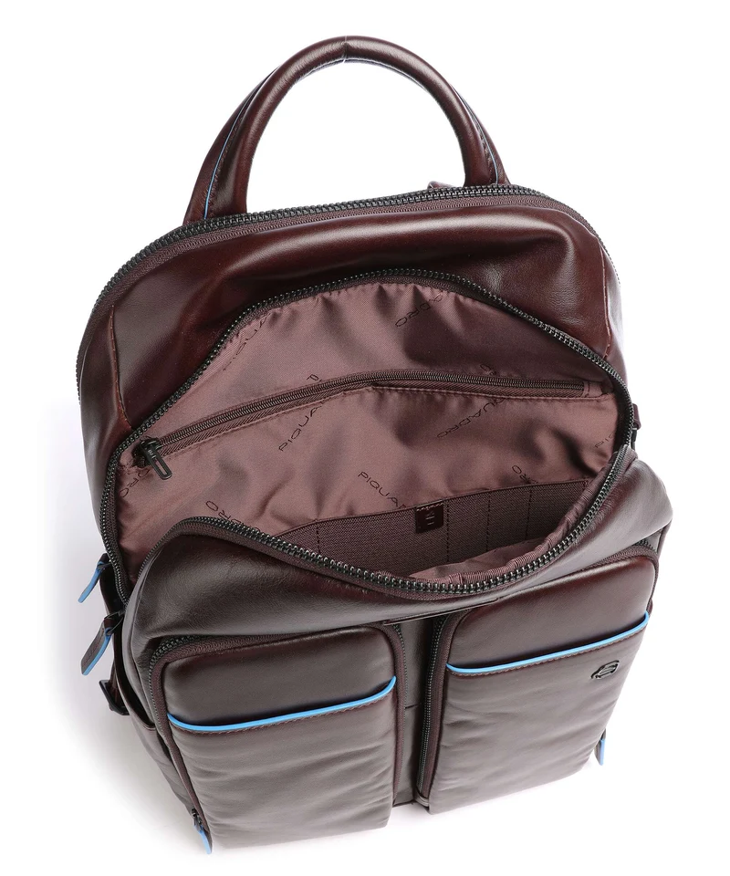Piquadro Blue Square Revamp Mochila para portátil mahogany