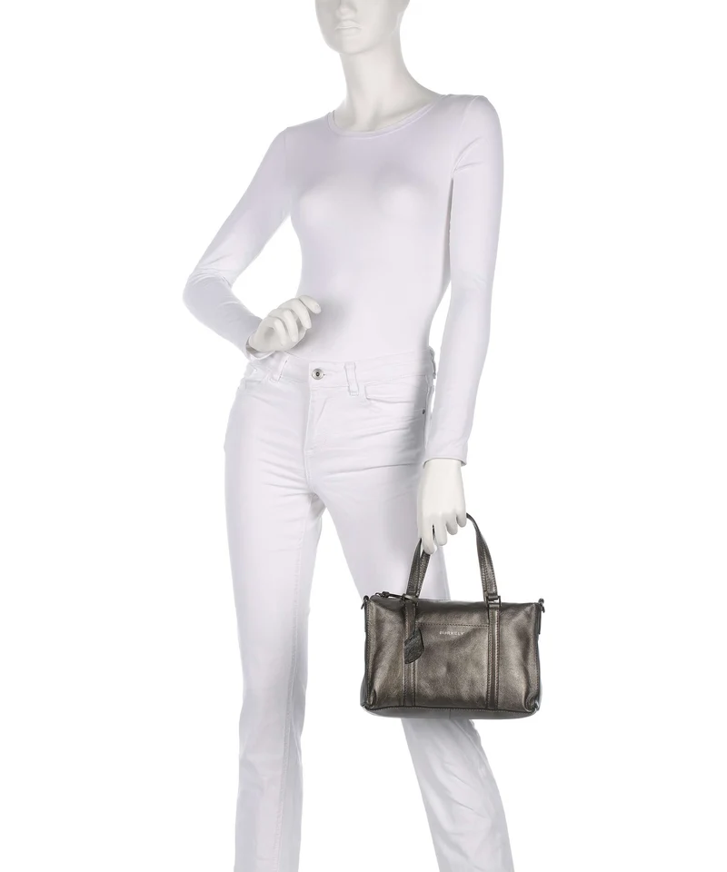 Burkely Creased Crystal Bolso de mano gunmetal