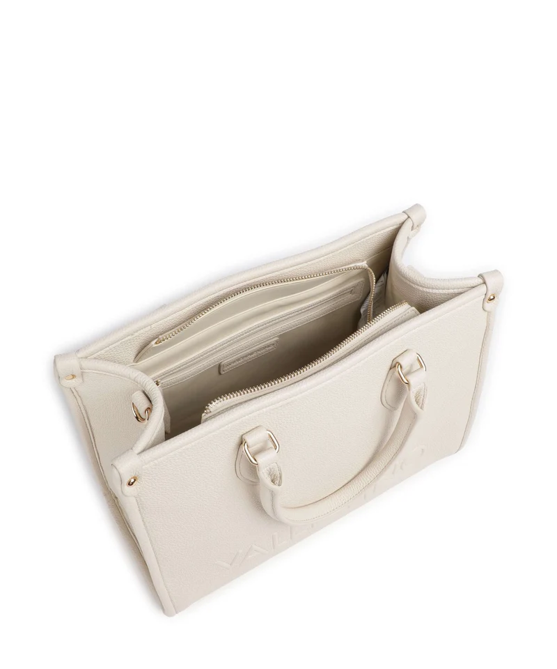 Valentino Bags Rised Re Bolso de mano ecru