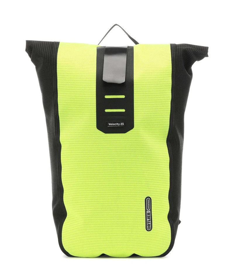 Ortlieb Velocity High Visibility 23 Mochila roll-top neon yellow/black reflective