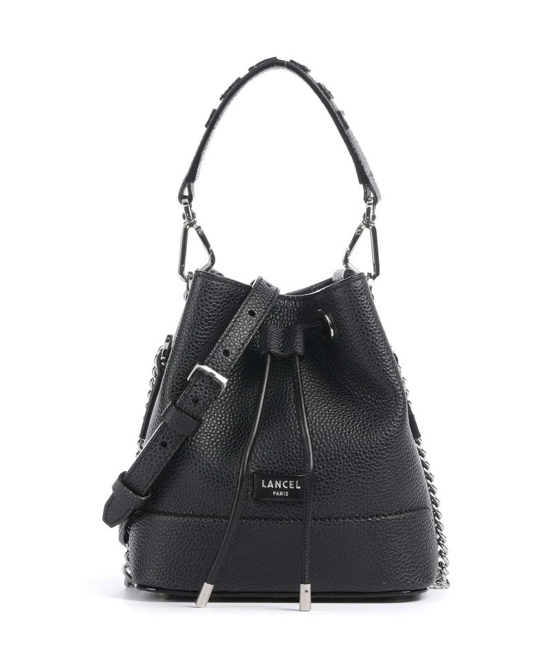 Lancel Ninon Mini Bucket bolso de mano black