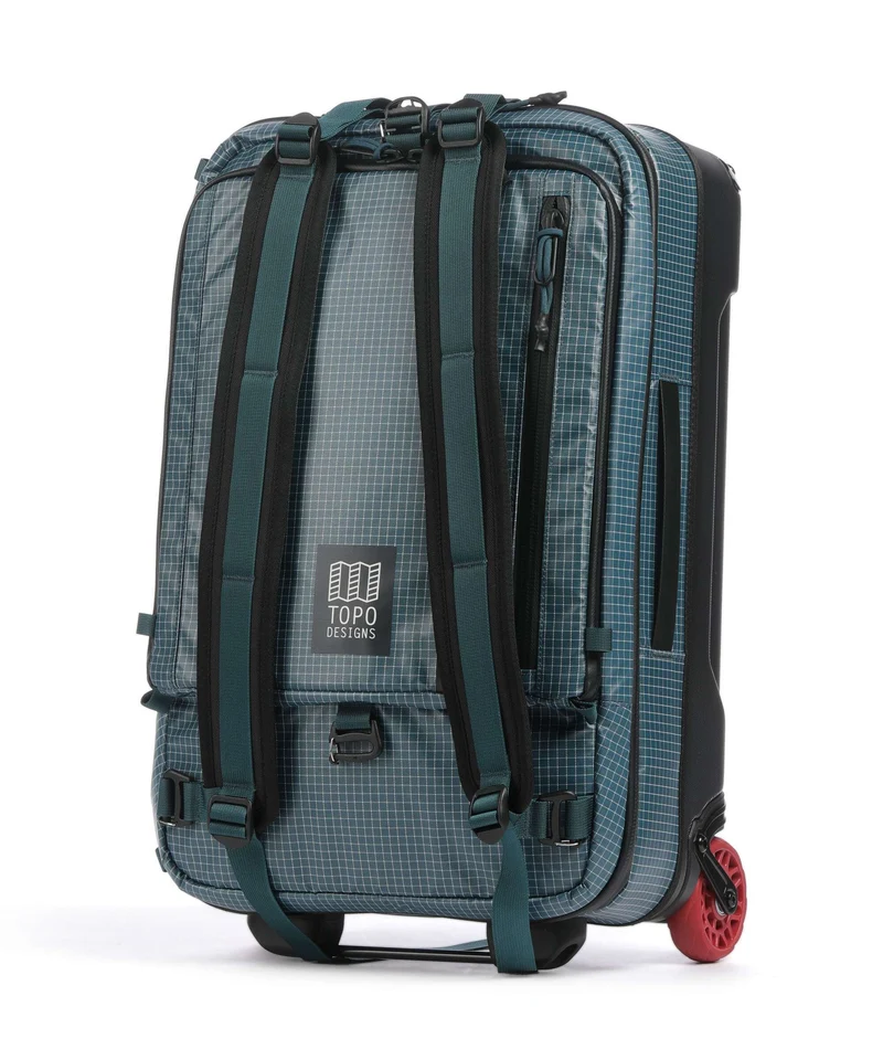 Topo Designs Apex Bolso de viaje con ruedas pond blue