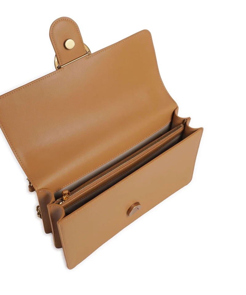 Pinko Love One Classic Bolso de hombro torrone/antique gold