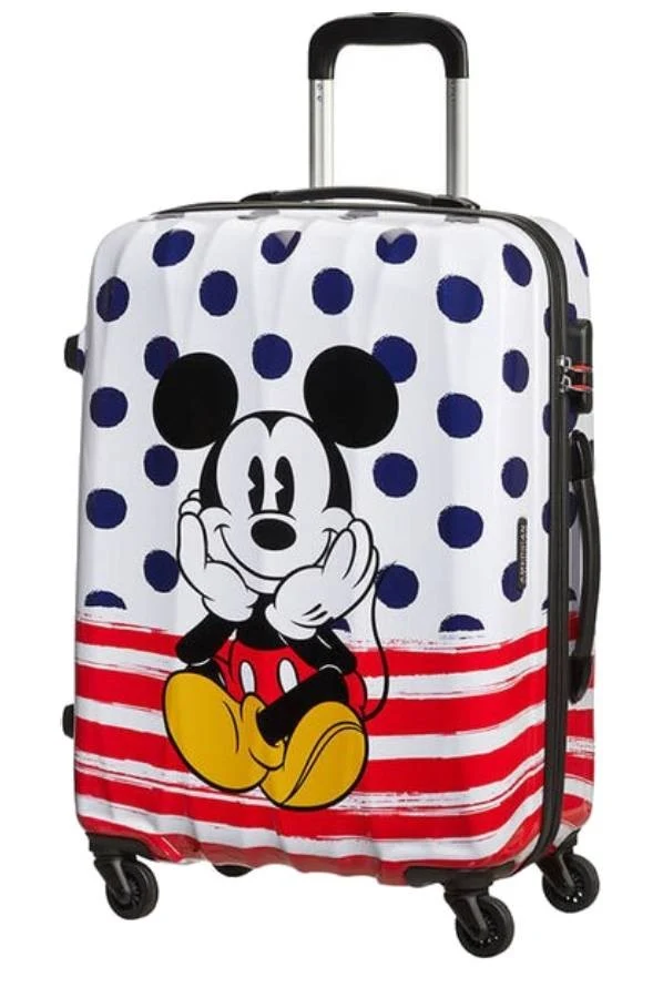 MALETA MEDIANA 65CM MICKEY BLUE DOTS DISNEY LEGENDS DE AMERICAN TOURISTER