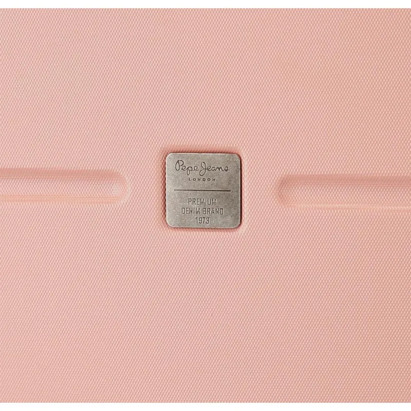 Juego de maletas Pepe Jeans Carina rosa claro rígidas 55-70cm