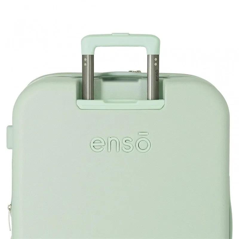 Juego de maletas Enso Beautiful day verde menta rígidas 55-70cm